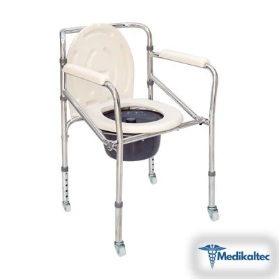 Comfort Plus DM-697 Küçük Tekerlekli Tuvaletli Sandalye