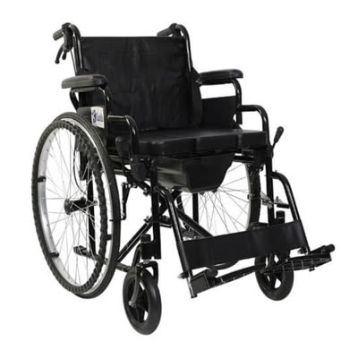 Karadeniz Klozetli katlanabilir tekerlekli sandalye (Model 7487)
