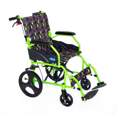 Alüminyum tekerlekli sandalye – yeşil | Comfort Plus