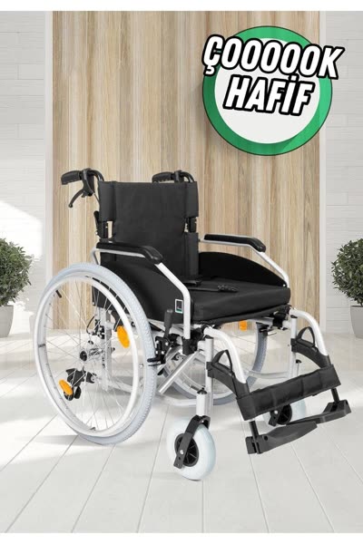 New Strong Hafif Manuel Tekerlekli Sandalye Alüminym 50 CM